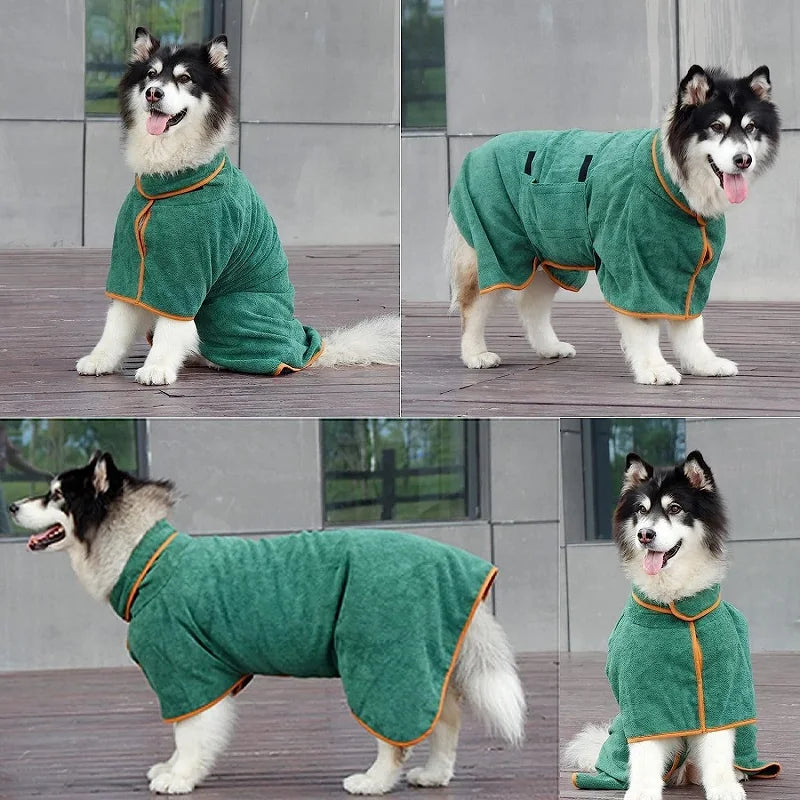 Serviette de bain pour chien